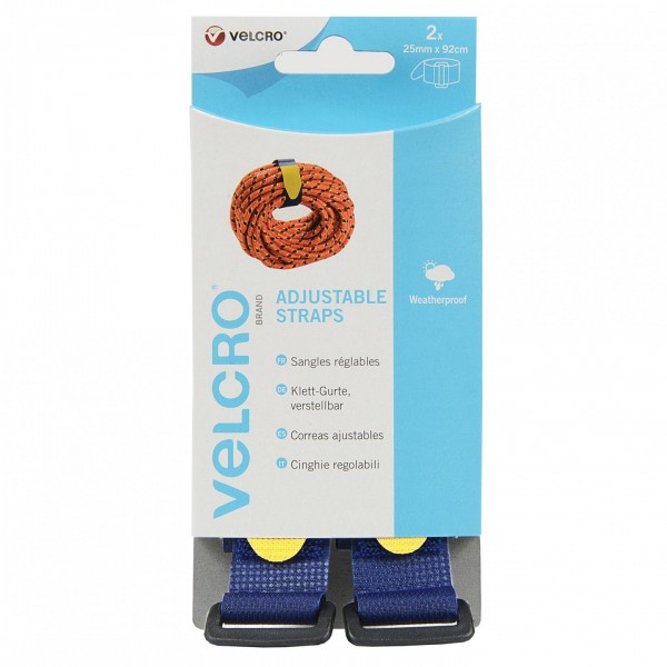 Correas ajustables VELCRO 25mm x 92 cm 2 unidades