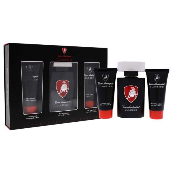 Tonino lamborghini classic eau de toilette 125ml vaporizador + gel de baño 100ml + balsamo after shave 100ml